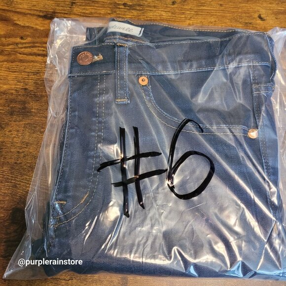 Madewell Jeans Size 28 Skinny 9" High Rise Tummy Control Larkspur Wash F8990 - Picture 12 of 12